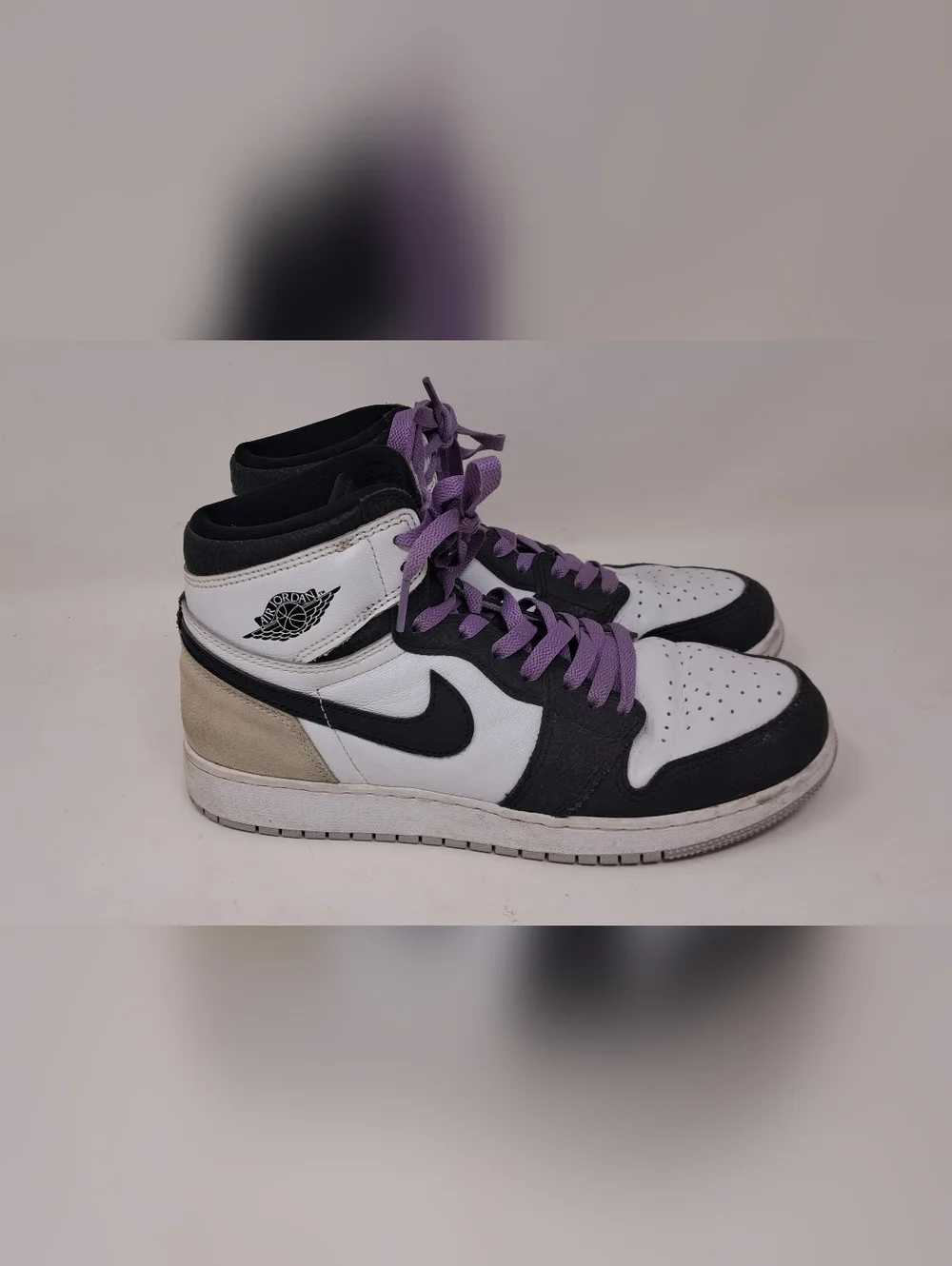 Nike Air Jordan 1 Retro High OG GS Stage Haze SIZE 7Y (Womens 8.5 US) 575441 108 - Picture 12 of 14